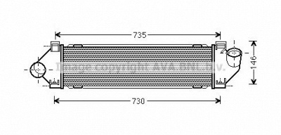 AVA QUALITY COOLING fda4480 -  Интеркулер